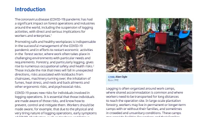 COVID-19 and logging: Prevention and control checklist - Cover