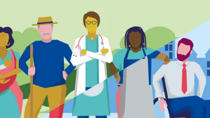 Ilustration featuring ILO C190 campaign on violence and harassment at work 