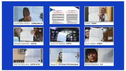 The signing of Indonesian DWCP 2020-2025