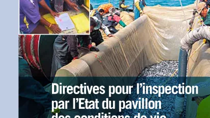 Directives pour l’inspection par l’Etat du pavillon des conditions de vie et de travail à bord des navires de pêche - Couverture