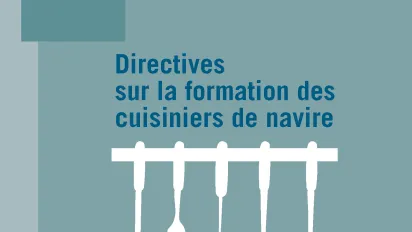 Directives sur la formation des cuisiniers de navire - Couverture