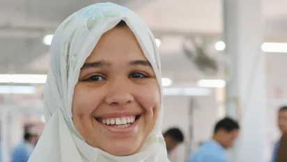 Young worker Egyptian women