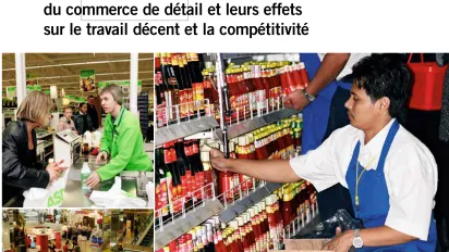 Les relations d’emploi dans le secteur du commerce de détail et leurs effets sur le travail décent et la compétitivité - Cover