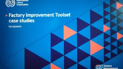 Cover page of the report on the implementation of the factory improvement toolkit in Bangladesh 