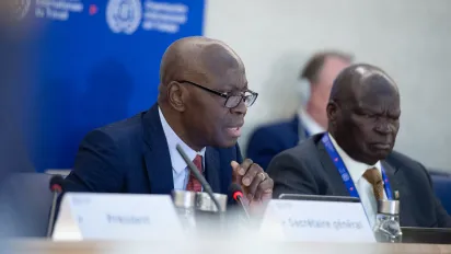 ILO DG Houngbo attending discussion on the situation of workers of the occupied Arab territories