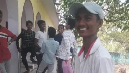 Vicky at his school in Bihar