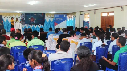 Representatives of students before the participants of WDACL