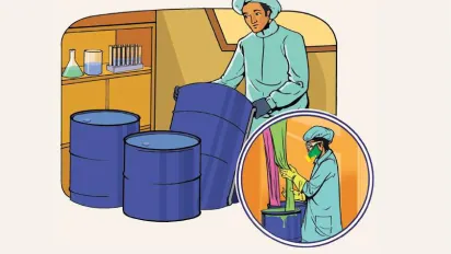 Cover page of the guidelines on chemical management at the workplace