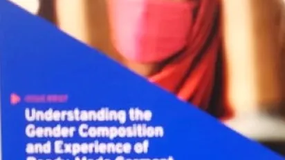 Cover of the report on gender composition in Bangladesh's garment sector