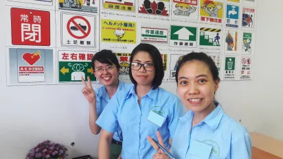 Vietnamese migrant workers about to travel to Japan