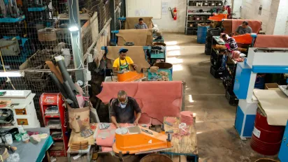 leather factory productivity