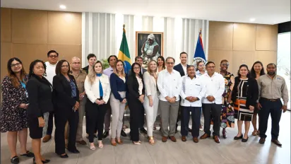 Participants at the Brazil-Belize child labour meeting, June 2024