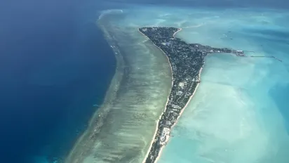 Aerial view of Kiribati 2