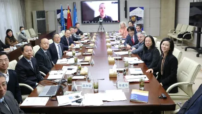 Group picture during the PSC meeting of EU-China Social Protection Project