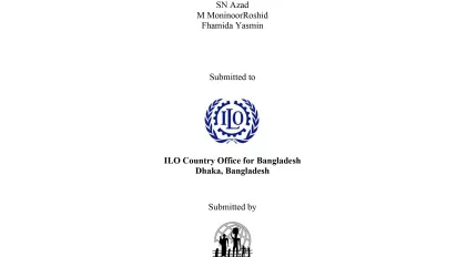 Cover page of the decent work deficits in domestic work in Bangladesh