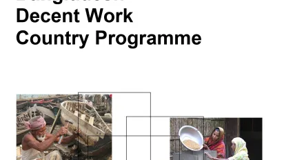 Cover page of the Bangladesh decent work programme brochure 2006-2009