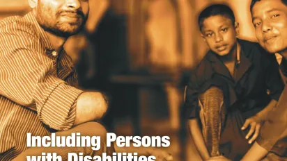 Cover page of the Bangladesh report on including persons with disabilities in technical, vocational and education training