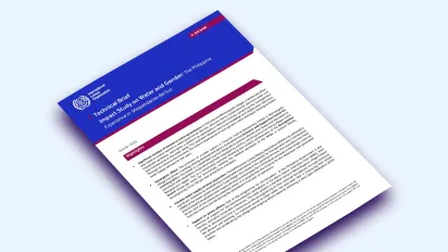 teaser image of the technical brief of an impact study on water and gender