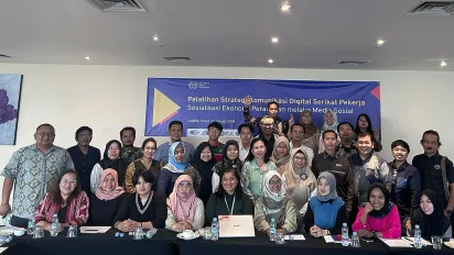 Digital training for Indonesian trade unions on care work.