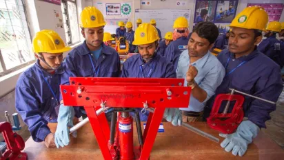 Shahadat at the training institute, Feni Bangladesh