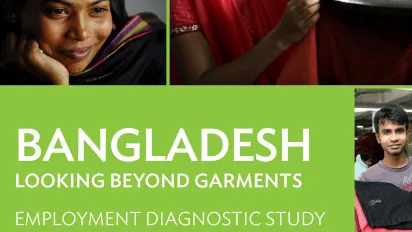 Cover of the Bangladesh employment beyond garments diagnostic study
