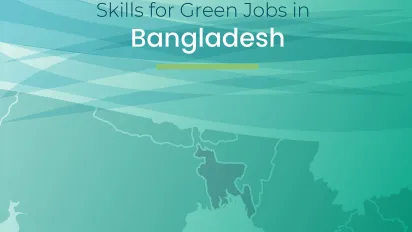Cover of the 2018 report on skills for green jobs in Bangladesh
