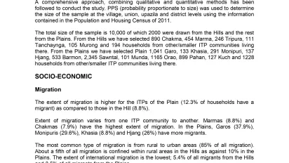 Image of the front page of the executive summary of the skills assessment of Bangladesh's indigenous and tribal peoples