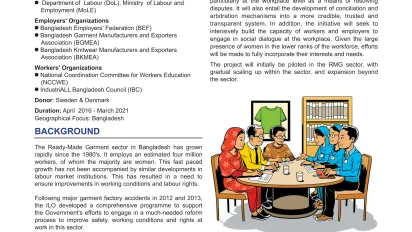 Image of the Bangladesh social dialogue fact sheet
