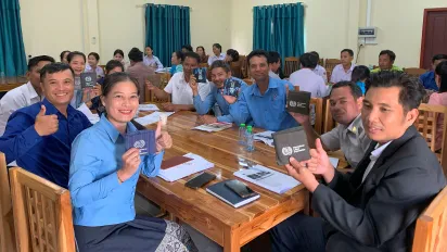 Our.COOP training participants at a TVET school in Attapeu, Lao People's Democratic Republic
