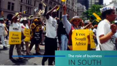  Cover image - The role of business in South Africa's transition
