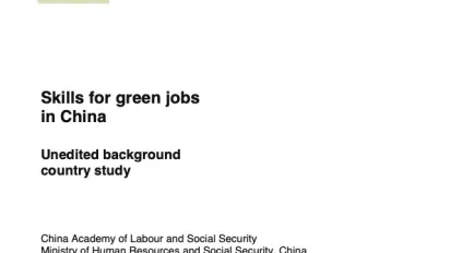 Cover_Skills for green jobs in China 2010