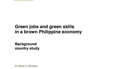 Cover_Skills for green jobs in Philippines 2010