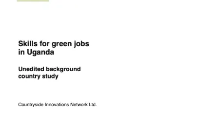 Cover_Skills for green jobs in Uganda 2010