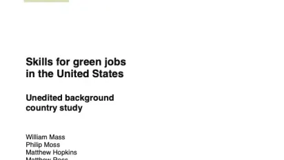 Cover_Skills for green jobs in United States 2010