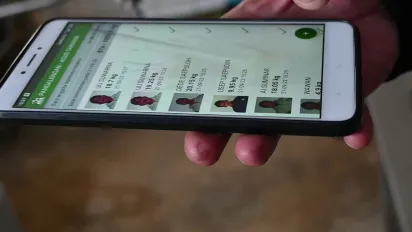 A photo of digital application on a phone