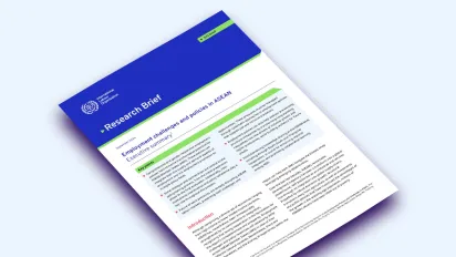 Cover of the research brief on employment challenges and policies in ASEAN
