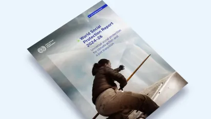 Copertina sintesi del Rapporto mondiale sulla sicurezza sociale 2024-2026