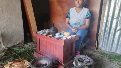 After returning to Ethiopia, Yehualashet heard about the Start and Improve Your Business (SIYB) training program and enrolled