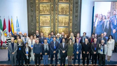 Picture of attendees at Regional Forum on Local Economic Development 2024 in Montevideo