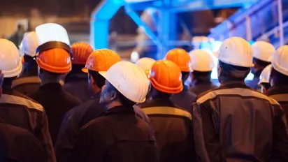 A group of organized workers
