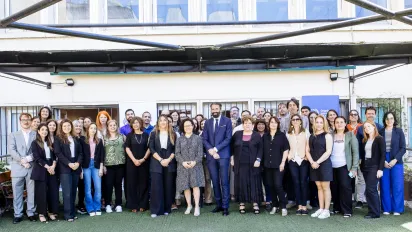 Foto de familia durante el cierre del proyecto Offside de la OIT Argentina