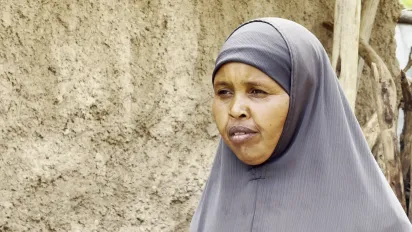Aefugee woman from ethiopia
