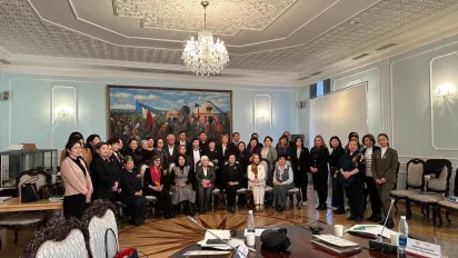 Group photo of the participants of the Parliamentary Council on Gender Equality on 26 Nov 2024 in Bishkek