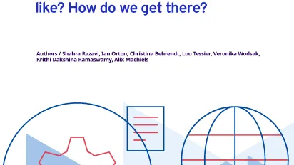Making social protection work for gender equality: What does it look like? How do we get there? 