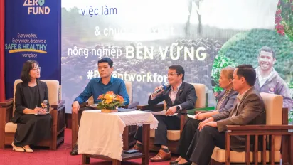 Post-screening discussion delved into the topic of decent work in the context of sustainable agriculture. 