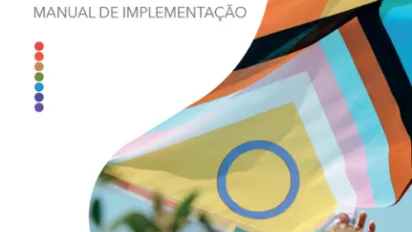 Capa publicação Ambientes de Trabalho Seguros e Inclusivos para pessoas LGBTQIA+