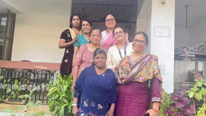 A group of women standing together