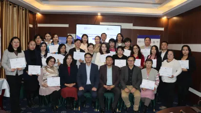 FYB Trainers receiving the certificate
