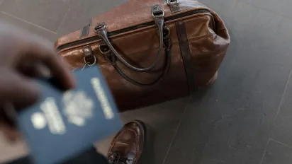 Man travelling
