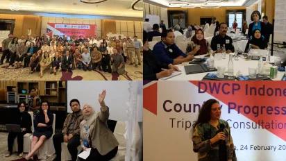 A photo compilation of DWCP review in Indonesia.